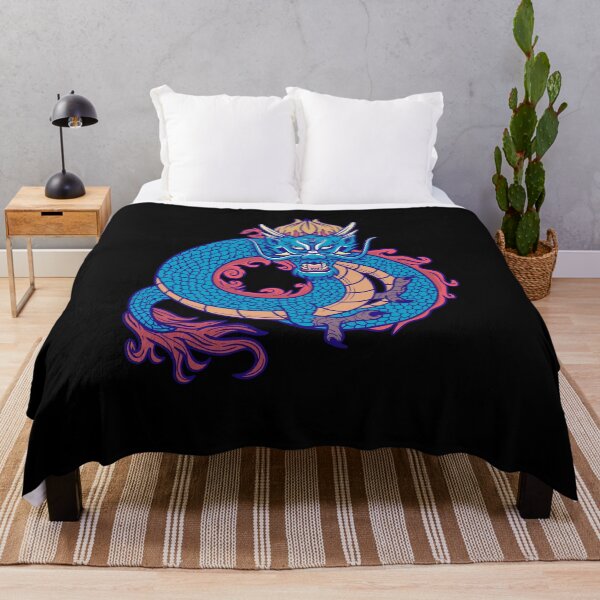 Item preview, cool big blue chinese dragon designed and sold by FalkDania.