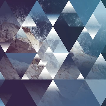 Artwork thumbnail, Abstract Triangles by creaturebean