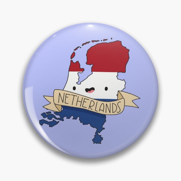 Item preview, Kawaii Netherlands Flag Map designed and sold by SofiaSava01.