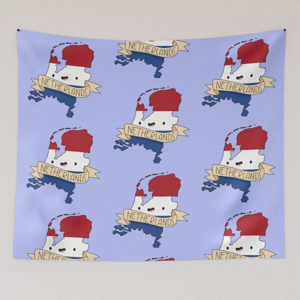 Item preview, Kawaii Netherlands Flag Map designed and sold by SofiaSava01.