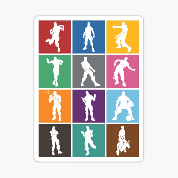 Battle Royale Victory Dance Rainbow treillis Cool Sticker