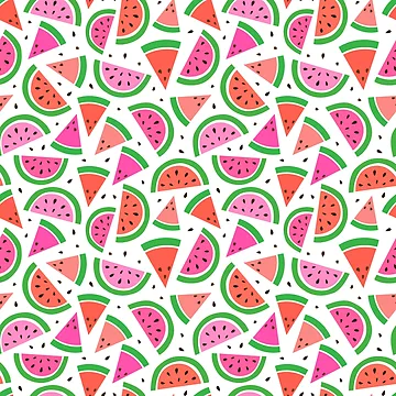 Artwork thumbnail, Watermelon Pattern by Moonshine Paradise