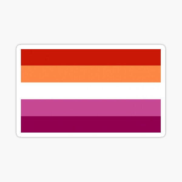 Lesbian Pride Flag Sticker For Sale By Chunky Lad Redbubble 4292