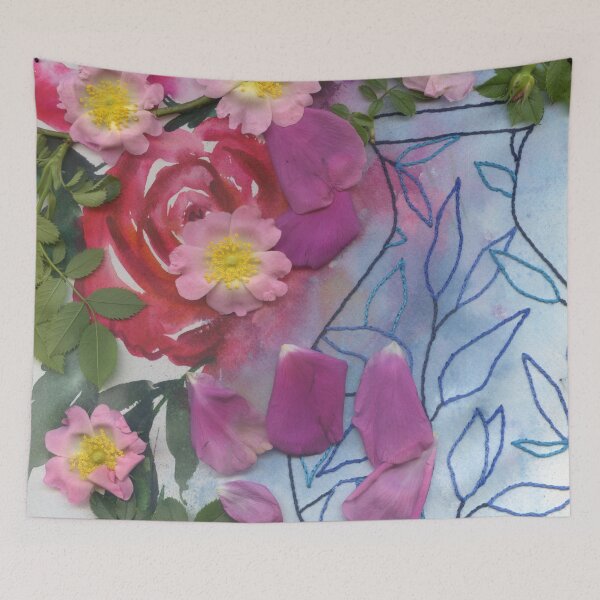 Item preview, embroidered silk designed and sold by kosarandrea.