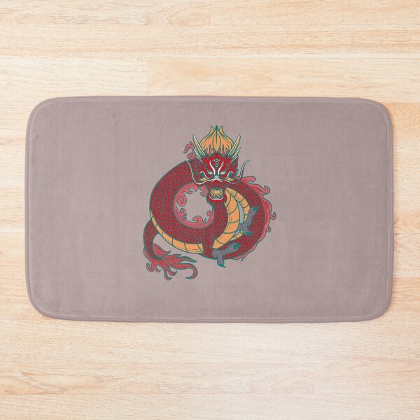 Item preview, cool big red chinese dragon designed and sold by FalkDania.
