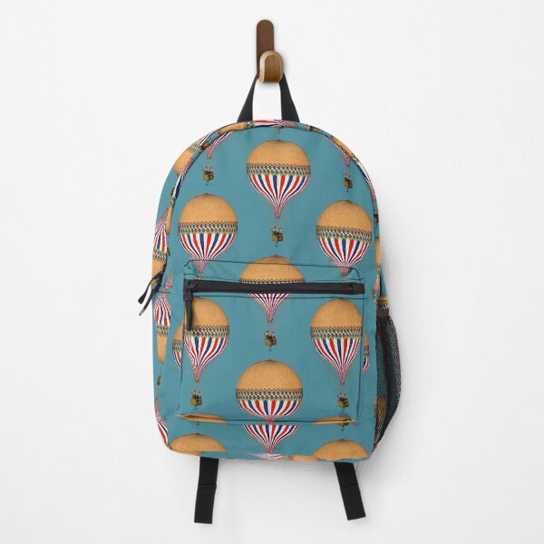 Item preview, Hot air balloon tricolore Paris France 1874 vintage designed and sold by SolidEarthArt.
