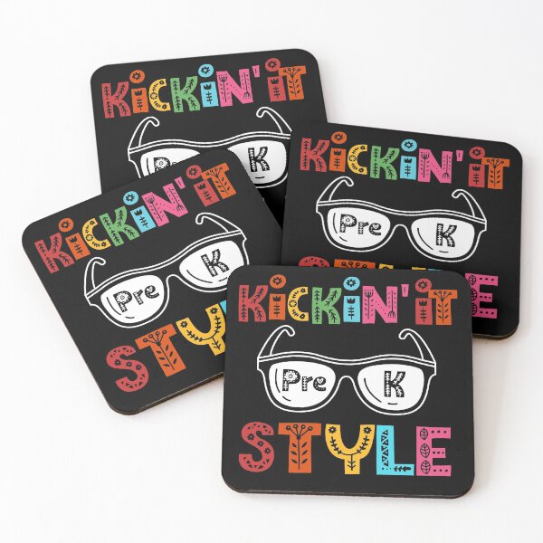 Artikelvorschau, Kickin it Pre-K Style, Geschenk für Kinder zurück in die Schule oder Lehrer in der Vorschule entworfen und verkauft von Mozaic Clothes.