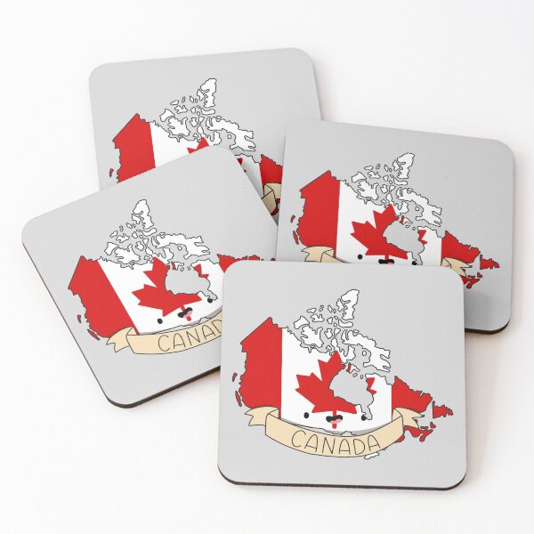 Item preview, Kawaii Canada Flag Map designed and sold by SofiaSava01.