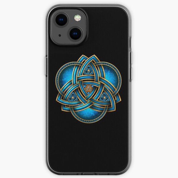 Blue Celtic Triquetra iPhone Soft Case