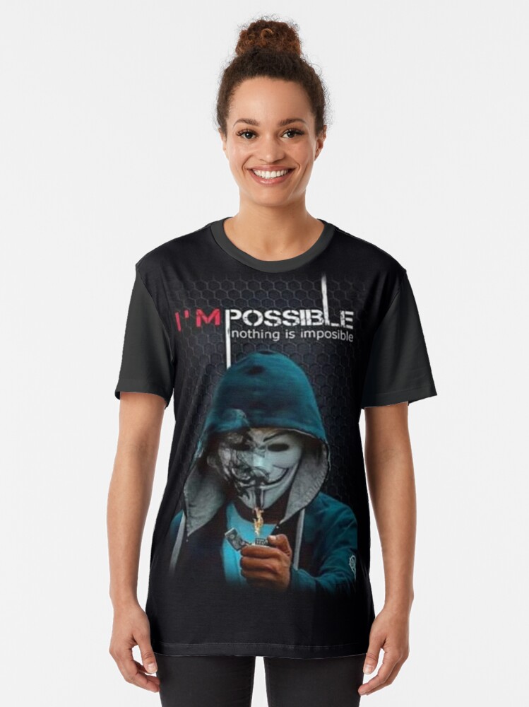 skrivestil perle fortjener i'm possible nothing is impossible | Vendita" Graphic T-Shirtundefined by  errazzouki | Redbubble