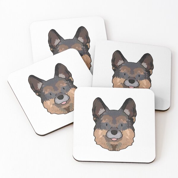 Item preview, German Shepherd / Alsatian face designed and sold by ellielouised.