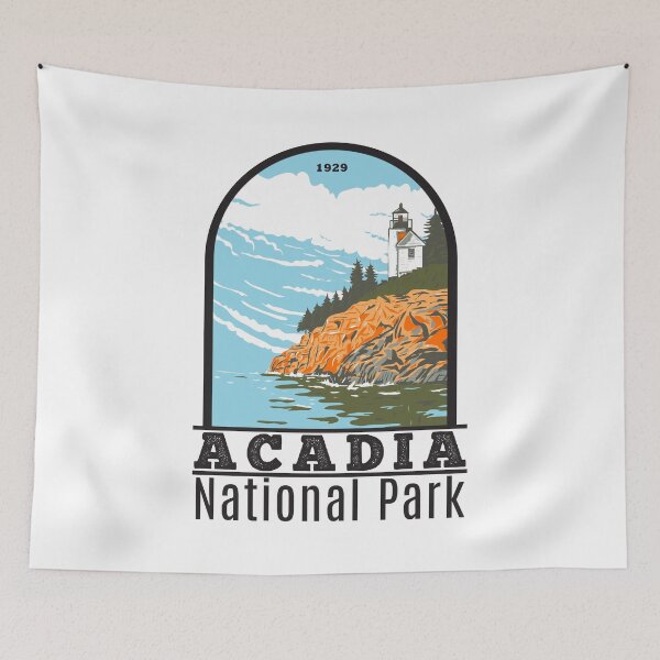 Item preview, Acadia National Park Bar Harbor Lighthouse Maine designed and sold by KrisSidDesigns.