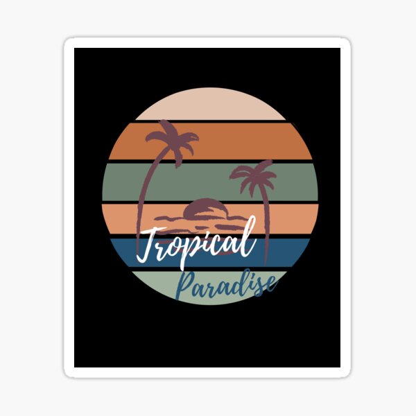 Tropical paradise Sticker