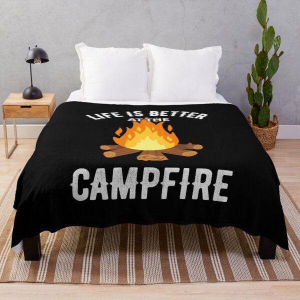 Item preview, Life Is Better At The Campfire - Camping Outdoors I designed and sold by Lemon Pepper.