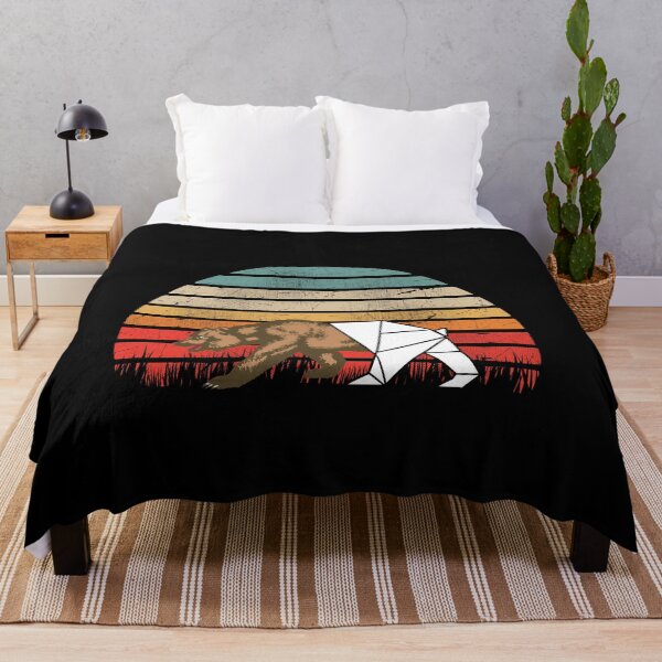 Item preview, Retro Sunset Half Origami California Bear designed and sold by TheTeeSupplyCo.