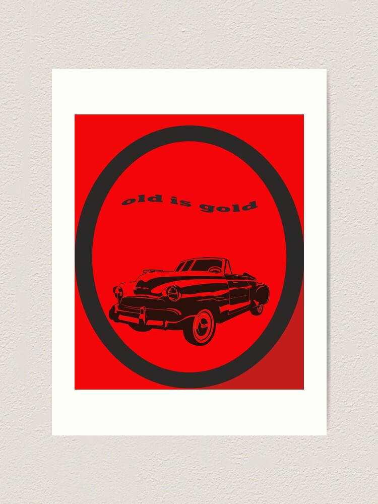"logo old is gold" Art Print by mredit Redbubble