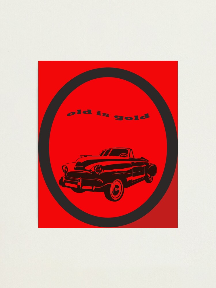 "logo old is gold" Photographic Print for Sale by mredit Redbubble