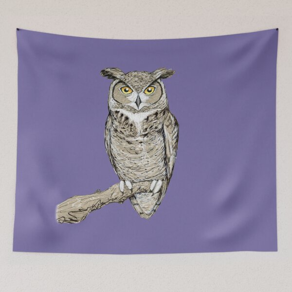 Item preview,  Great horned owl designed and sold by Bwiselizzy.