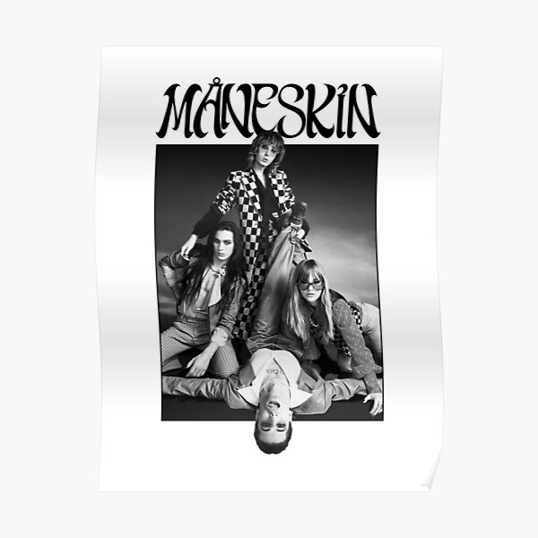 Maneskin rock band Måneskin winner Eurovision 2021 Poster