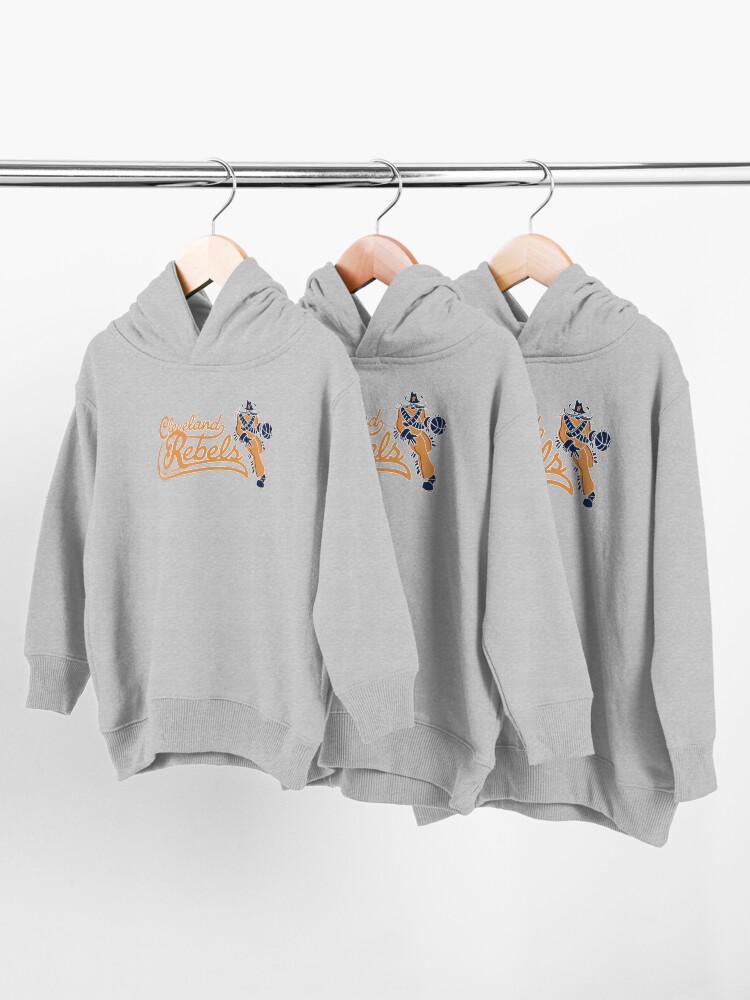 Diseno del equipo de baloncesto NBA Retro Cleveland Rebels difunto Sudadera con capucha para bebe