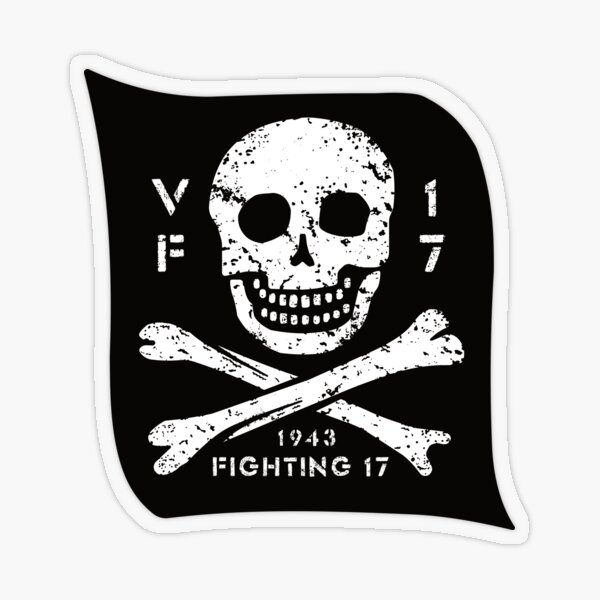 Vista previa del artículo con la obra «VF-17 Jolly Rogers Escuadrón Corsario», diseñado y vendido por 909 Apparel®.