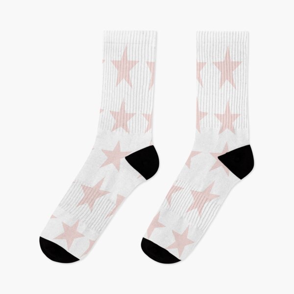Item preview, Medium PALE PINK and WHITE STARS  designed and sold by RachelMacht.