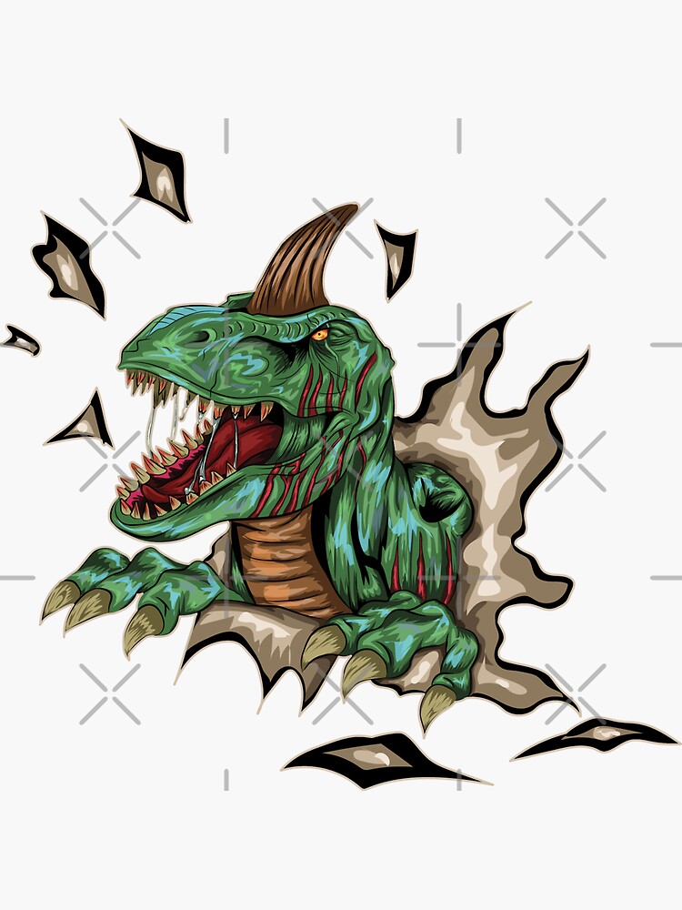 Angry Rex - Dinosaur Sticker