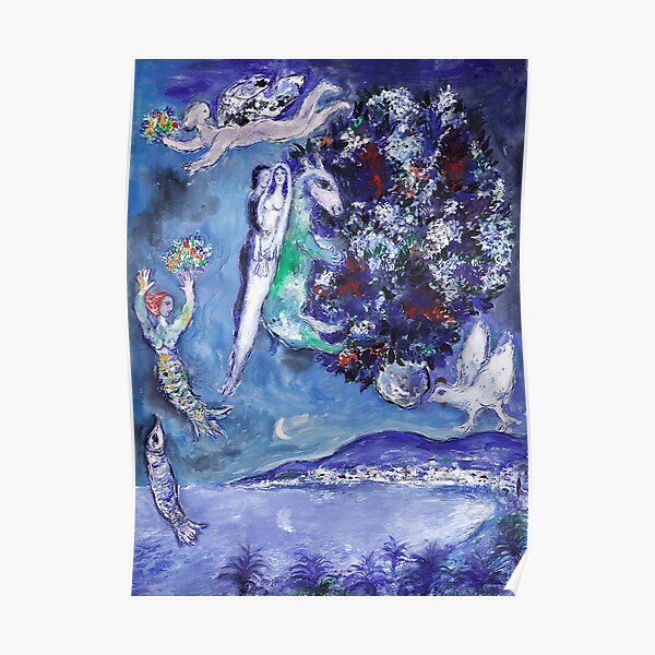 MARC CHAGALL 'Les Amoureux' - Original Poster