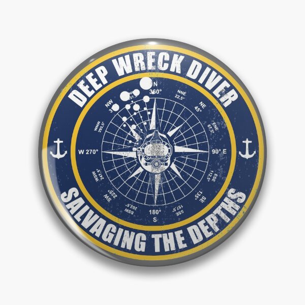 Item preview, Deep Wreck Diver (Small logo - distressed) designed and sold by StrongVlad.