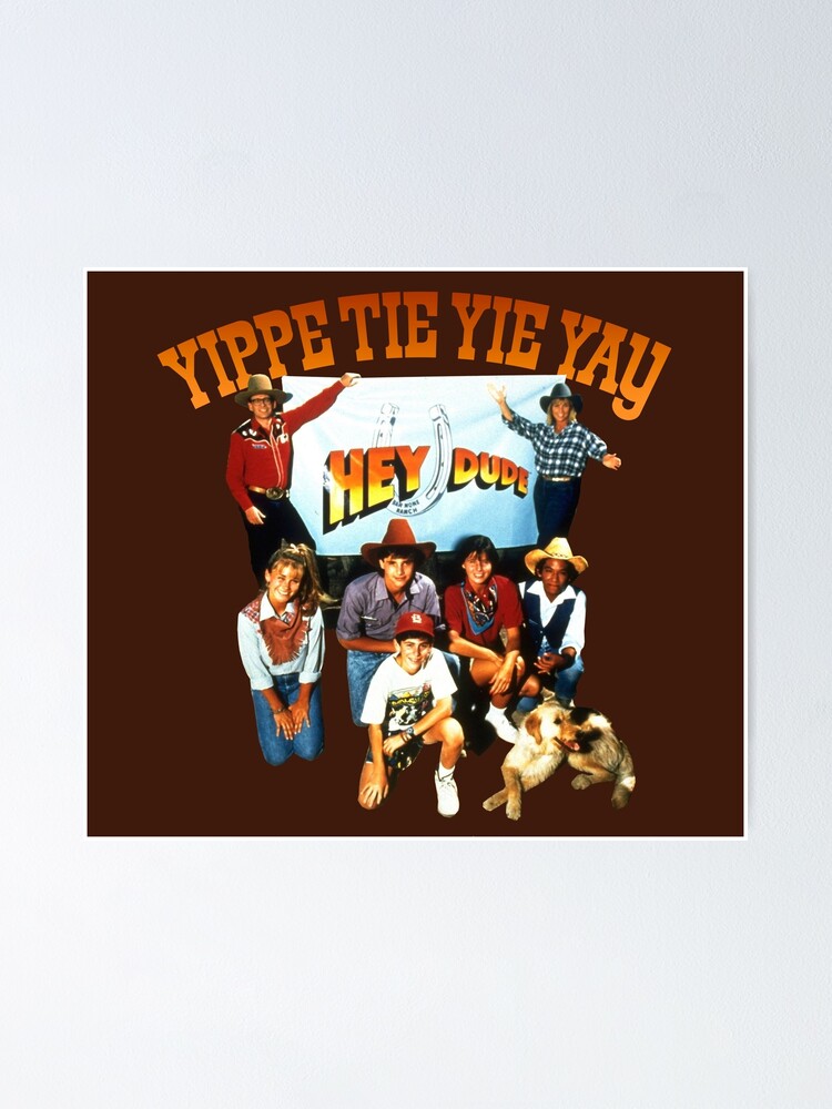 "Hey Dude Bar None Ranch Retro 90s Cast Tribute" Poster by 90snerd