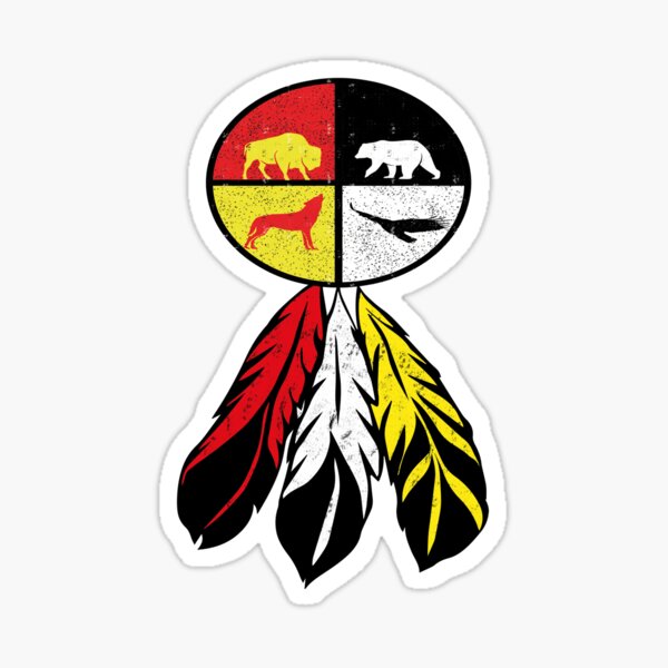 "Native Ameicans Medicine wheel feather, Spirit Animal Medicine