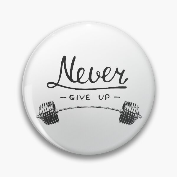 Aperçu de l'œuvre N'abandonnez jamais le t-shirt de citation de lettrage de sport de motivation créée et vendue par MiaAkimo.