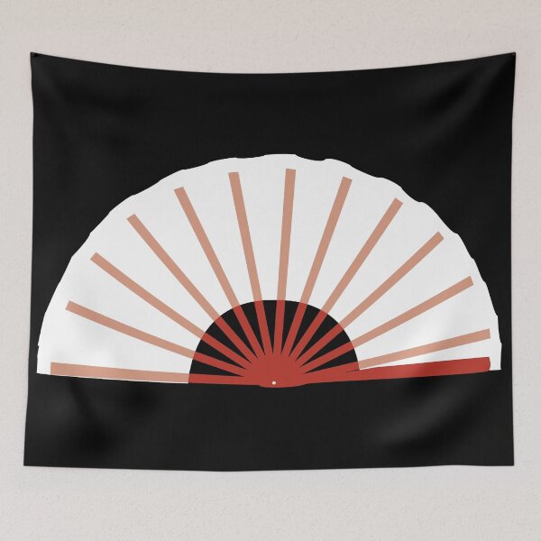 Item preview, kung fu fan red designed and sold by elvadragon.