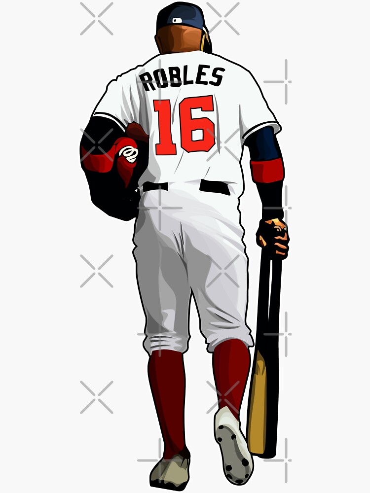 Victor Robles #16 Leaves The Dugout Sticker for Sale by DadSports
