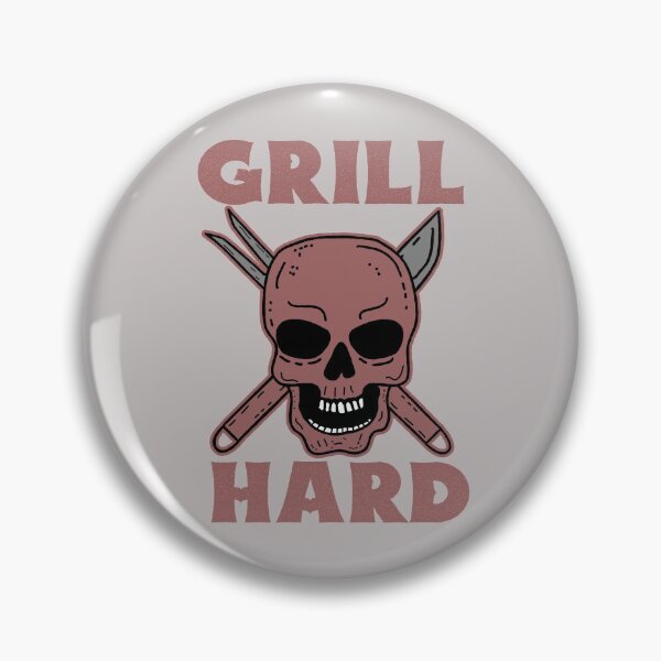 Item preview, l Hard, BBQ Grilling Skull designed and sold by Dan66.