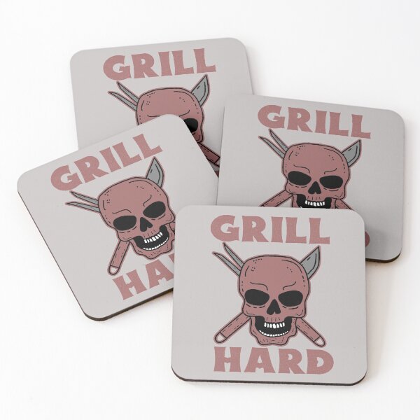 Item preview, l Hard, BBQ Grilling Skull designed and sold by Dan66.