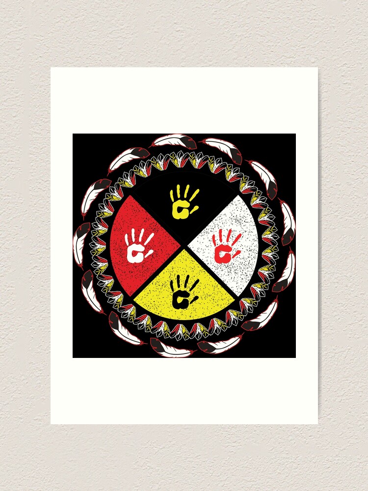 &ldquo;Native Ameicans - Medicine wheel - feather, Spirit Animal Medicine