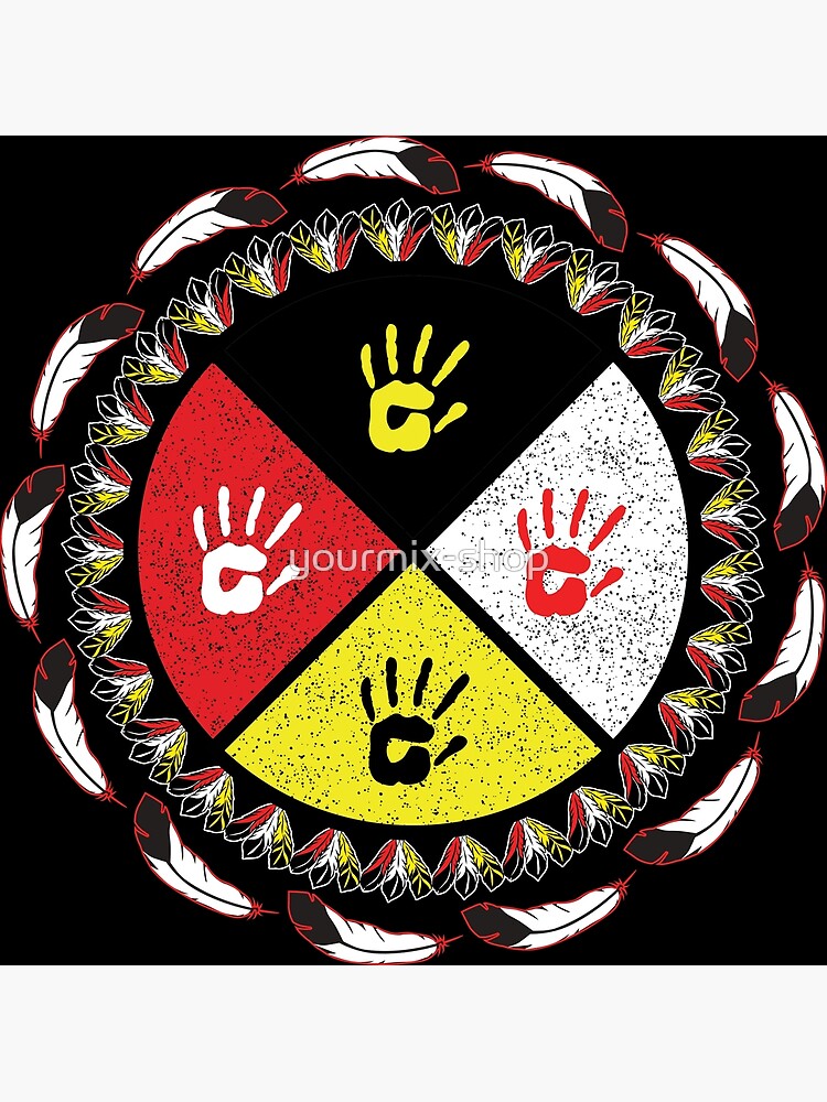 "Native Ameicans Medicine wheel feather, Spirit Animal Medicine