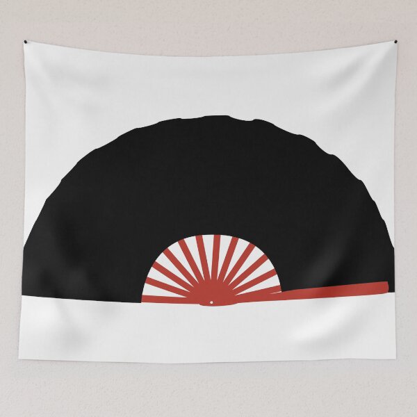 Item preview, kung fu fan red black designed and sold by elvadragon.