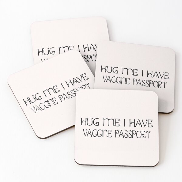 Item preview, HUG ME I HAVE VACCINE PASSPORT FUNNY COVID 19 INSPIRATIONAL QUOTE designed and sold by Teeses.