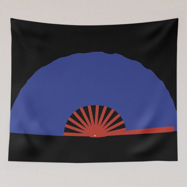 Item preview, kung fu fan red blue designed and sold by elvadragon.