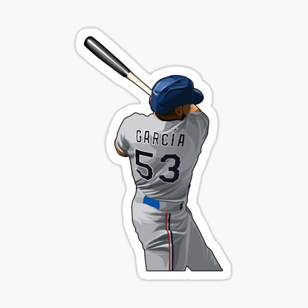 Adolis Garcia Baseball Edit Tapestries Rangers - Adolis Garcia - Sticker