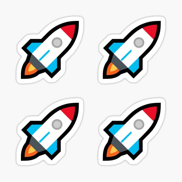 Item preview, Rocket Emoji sticker pack designed and sold by Borg219467.
