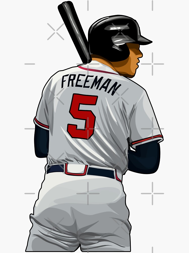 Throwback Atlanta Braves Freddie Freeman Vintage Baseball 