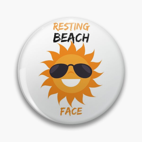 Item preview, Resting Beach Face designed and sold by 52andretired.