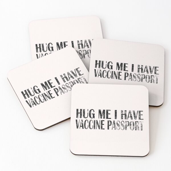 Item preview,  HUG ME I HAVE VACCINE PASSPORT FUNNY COVID 19 INSPIRATIONAL QUOTE designed and sold by Teeses.