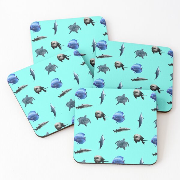 Item preview, Sea Animals Collection Sharks Dolphins Tortoise Realistic  designed and sold by nbakash.