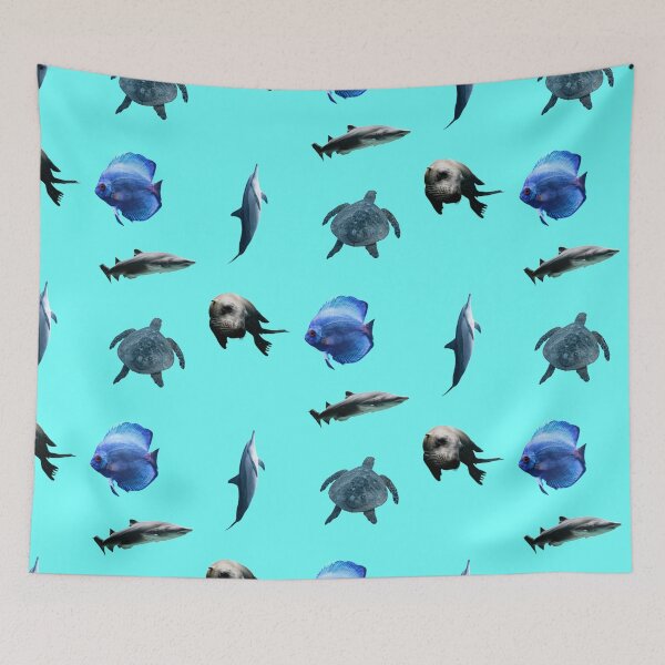 Item preview, Sea Animals Collection Sharks Dolphins Tortoise Realistic  designed and sold by nbakash.