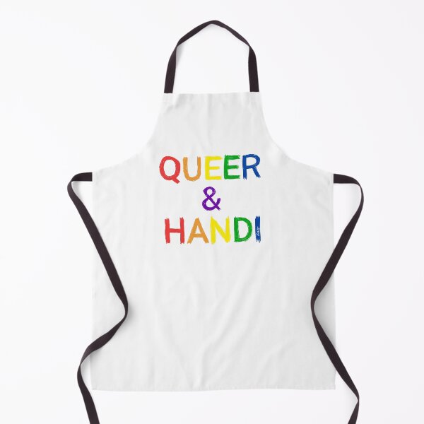 Artikelvorschau, Queer et handi (Regenbogen / weißer Hintergrund) entworfen und verkauft von MentaLee.