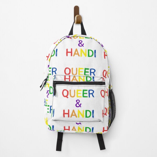 Artikelvorschau, Queer et handi (Regenbogen / weißer Hintergrund) entworfen und verkauft von MentaLee.